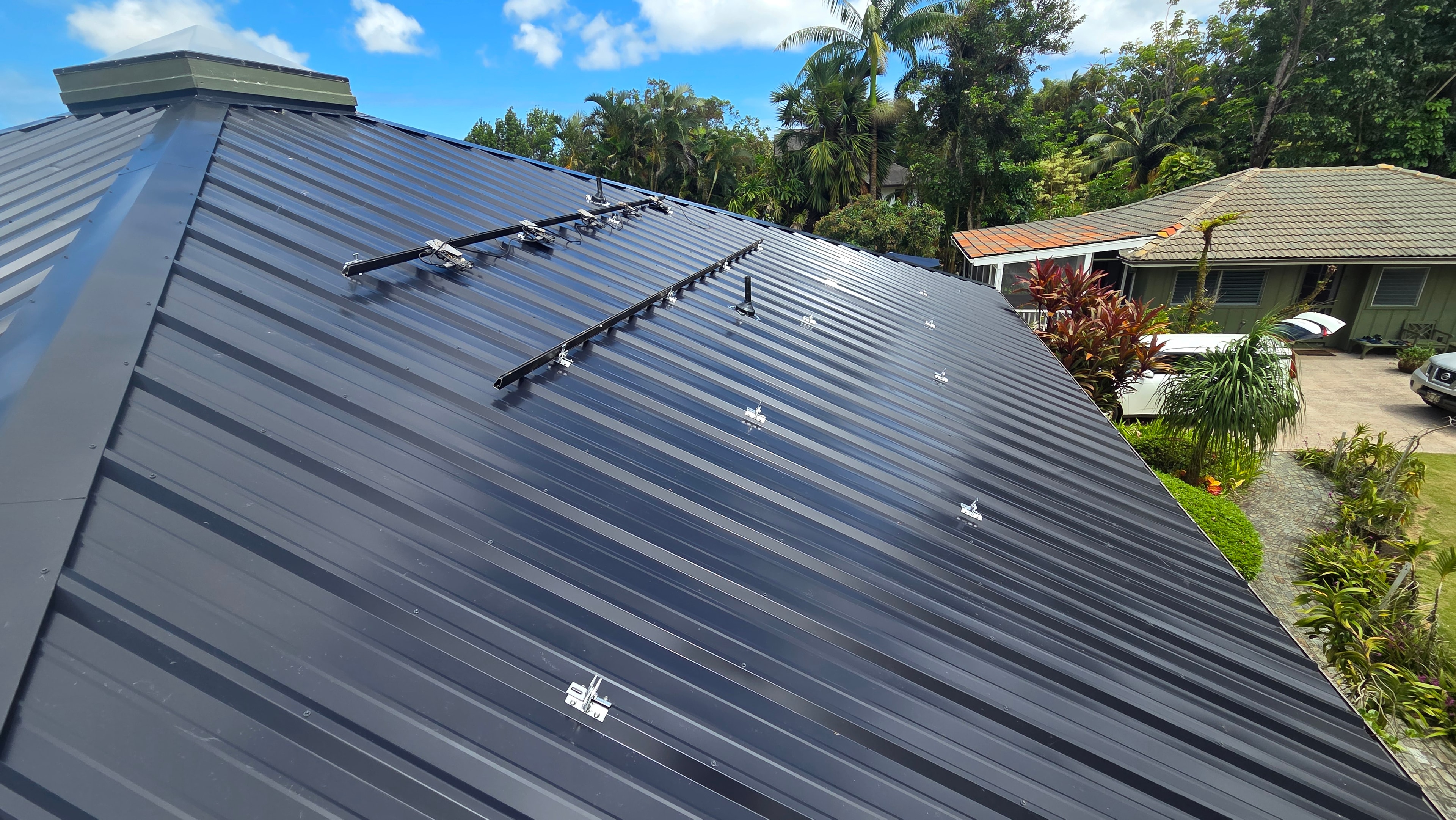 New roof and solar installation